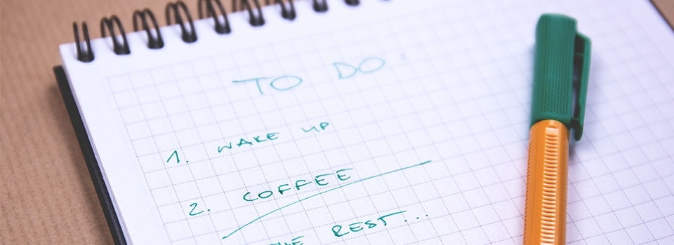 Make a to do list to be Productive